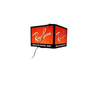 Ray Band tower topper display logo on on all sides. Frame steel fiberglass sign.